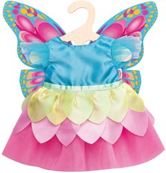 Heless robe de poupée fée papillon pour poupées 35-45cm multicolore