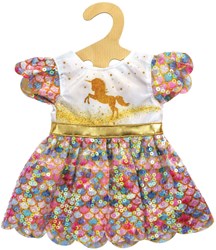 Heless robe de poupée licorne Goldy robe pailletée 28-35cm poupée