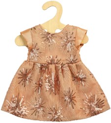Heless Puppenkleid Glitzerkleid roségold 35-45 cm Puppen Kleidung