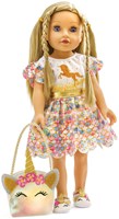 Heless robe de poupée pailletée licorne Goldy 35-45cm - jouet fantastique-3