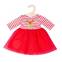 Heless Babypuppen Weihnachtskleid mit Rentier Haarband 35-45 cm Puppenkleidung-2