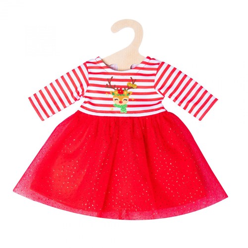 Heless Babypuppen Weihnachtskleid mit Rentier Haarband 35-45 cm Puppenkleidung-2