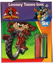 Boek Specials Nederland Malbuch Looney Tunes mit Buntstiften A4 Set