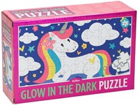 Glow in the Dark Puzzel Unicorn, 100st.
