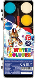 Boîte de Peinture Centre 12 Couleurs Cent.80447