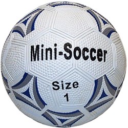 HOT Sports + Toys mini ballon de football caoutchouc blanc noir 13 cm enfants