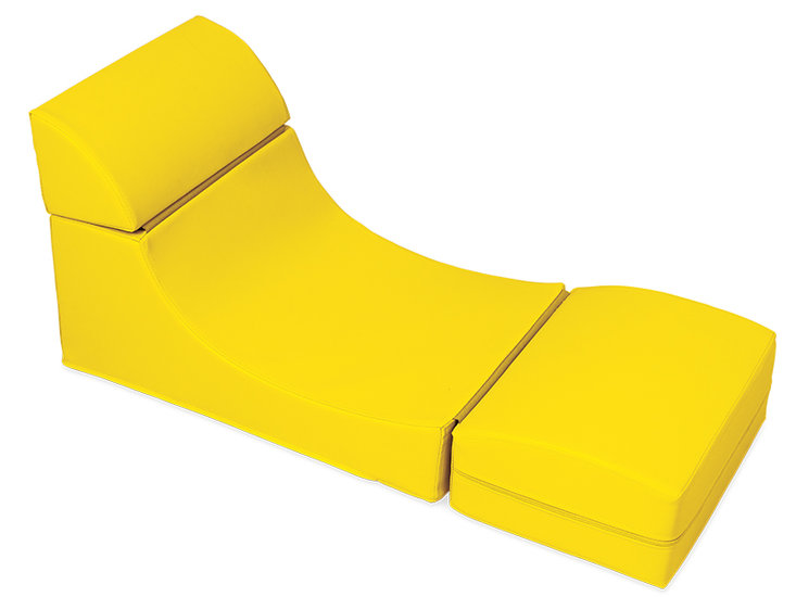 Softplay loungebankje GEEL