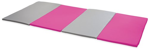 Softplay  opvouwbare mat XL ROZE-GRIJS