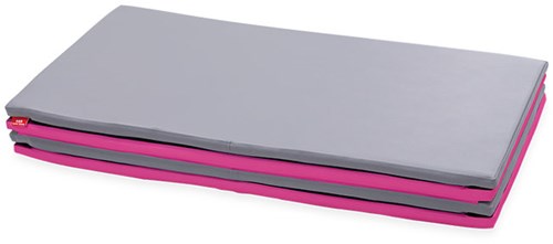 Softplay  opvouwbare mat XL ROZE-GRIJS-2