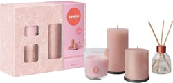 Bolsius coffret cadeau bougies parfumées whispers of bloom rose floral