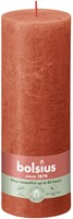 Bolsius bougie pilier rustique orange - 19 cm - 85 heures de combustion