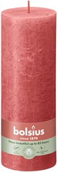 Bolsius bougie pilier rustique Blossom Pink - 19 cm - bougie rose