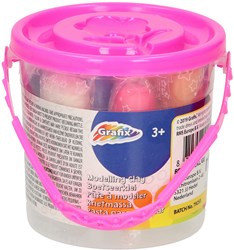 Emmertje met Gekleurde Klei, 12st. - Roze