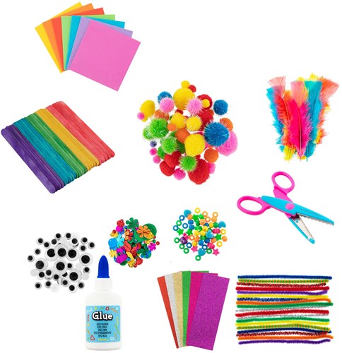 Creative Craft Group Bastelset Regenbogen mit Tragegriff und Bastelmaterialien-2