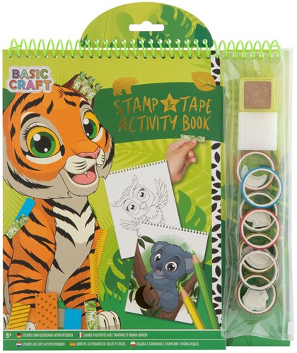 Creative Craft Group Aktivitätenbuch Stempel und Tape - Tiger Dschungel