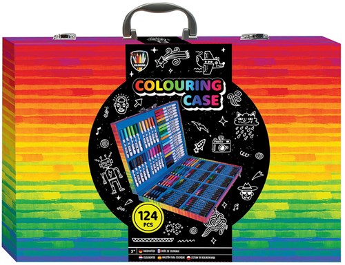 Creative Craft Group Malset Bastelkoffer 124-teilig für Kinder