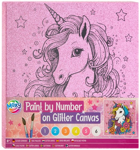 Creative Craft Group peinture par numéros toile pailletée pour enfants-3