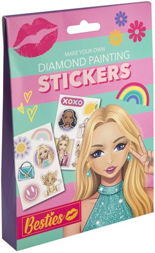 Besties Diamond painting stickers assorti-3