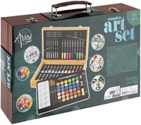 Creative Craft Group luxuriöses Holz-Malset für Kinder - 92-teilig-3