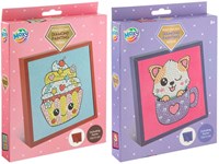 Creative Craft Group Diamond Painting Set Samt mit Rahmen 20x16 cm