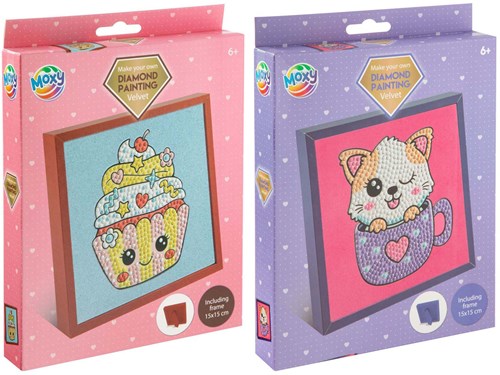 Creative Craft Group Diamond Painting Set Samt mit Rahmen 20x16 cm
