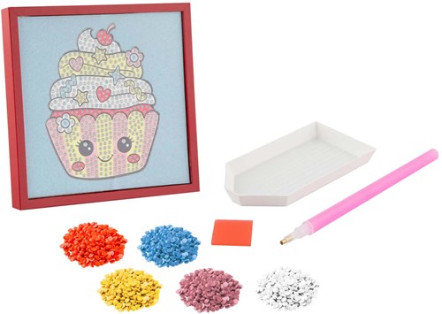 Creative Craft Group Diamond Painting Set Samt mit Rahmen 20x16 cm-3
