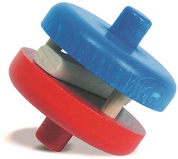 nic disque à hochet rouge/bleu - jouet bébé hochet