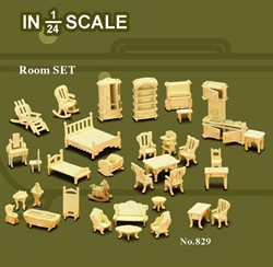 Bausatz-Set Puppenhausmöbel 829