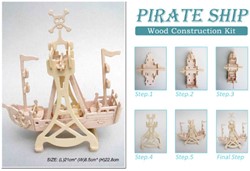 Holzbausatz Rockin Piratenschiff 951