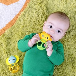 Oball Beißspielzeug Baby Soother Pals Easy-Grasp - mehrfarbig