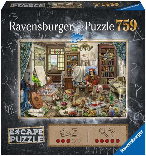Ravensburger Escape Puzzle Da Vinci Künstleratelier - 759 Teile Kunstpuzzle