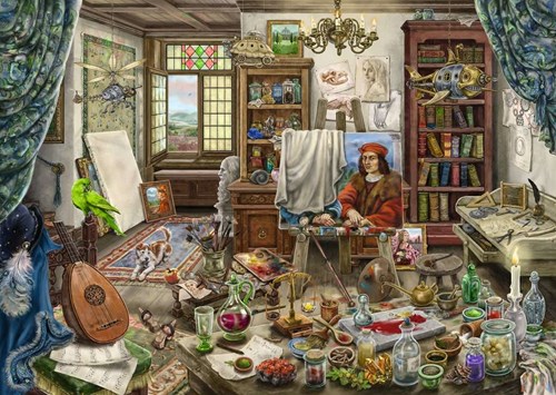 Ravensburger Escape Puzzle Da Vinci Künstleratelier - 759 Teile Kunstpuzzle-2