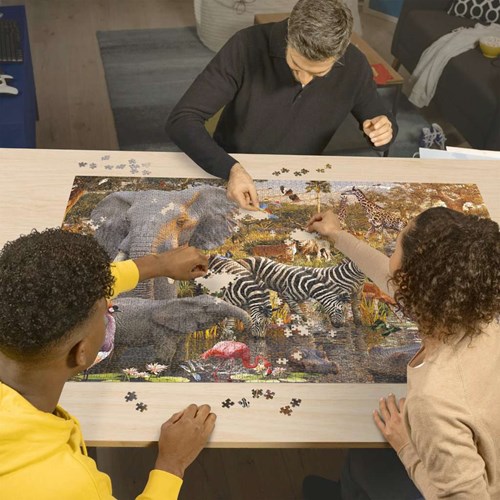 Ravensburger puzzle monde animal africain - Puzzle - 3000 pièces animaux-3