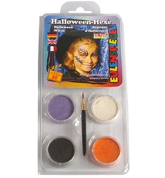 Eulenspiegel Schminkset - Motiv Dracula - auf Wasserbasis - 4 Farben