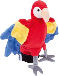 Beleduc Handpuppe Papagei - weiche Kinderpuppe Papagei