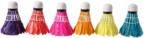 Volants de badminton 6 pièces couleur tube plastique jouet sport-2