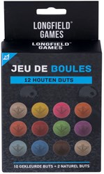 Angel Toys Holz Boule Zielkugeln Set 12 Stück - bunt und natur