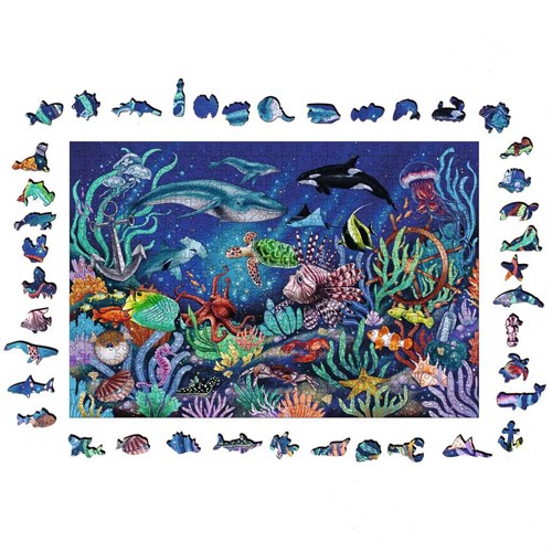 Ravensburger puzzle en bois animaux sous la mer 500 pièces-3