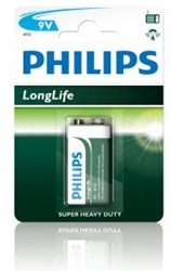 Philips 12*1 9-Volt-Batterien Philips 6F22
