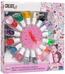 Erstelle es! Nagellack-Set mit Rad, 16 Gläser disp.