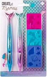 Create it! Mermaid Bodymarkers met 3 Sjablonen