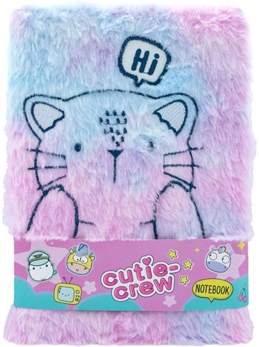 6 cutie crew pluche notitieboek CC60347-3