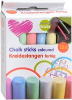 Gekleurd Schoolkrijt, 12st