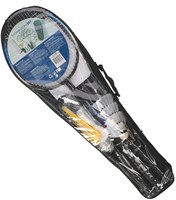 Set de badminton pour 4 joueurs avec raquettes, volants et filet