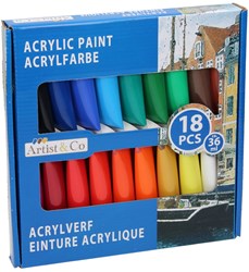 Acrylverf, 18dlg.