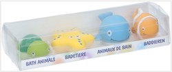 Badetiere Spielzeug Set - 4 Stück - bunte Badespielzeuge für Kinder