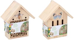 Insektenhotel Holz Schmetterlinge Bienen natürliches Garten Spielzeug