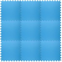 Edco tapis de piscine - protection piscine 9 pièces bleu