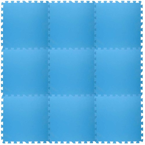 Edco tapis de piscine - protection piscine 9 pièces bleu