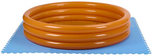 Edco tapis de piscine - protection piscine 9 pièces bleu-3
